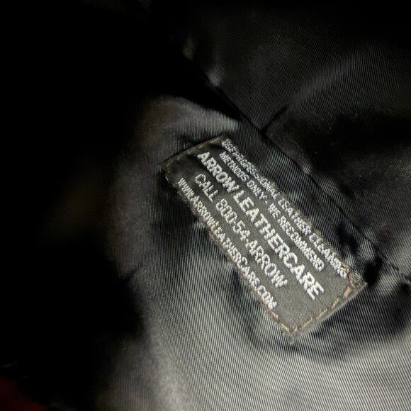 Remy Lambskin Leather Jacket Womens Large Brown Full Zip Snap Handcrafted USA - Picture 13 of 15